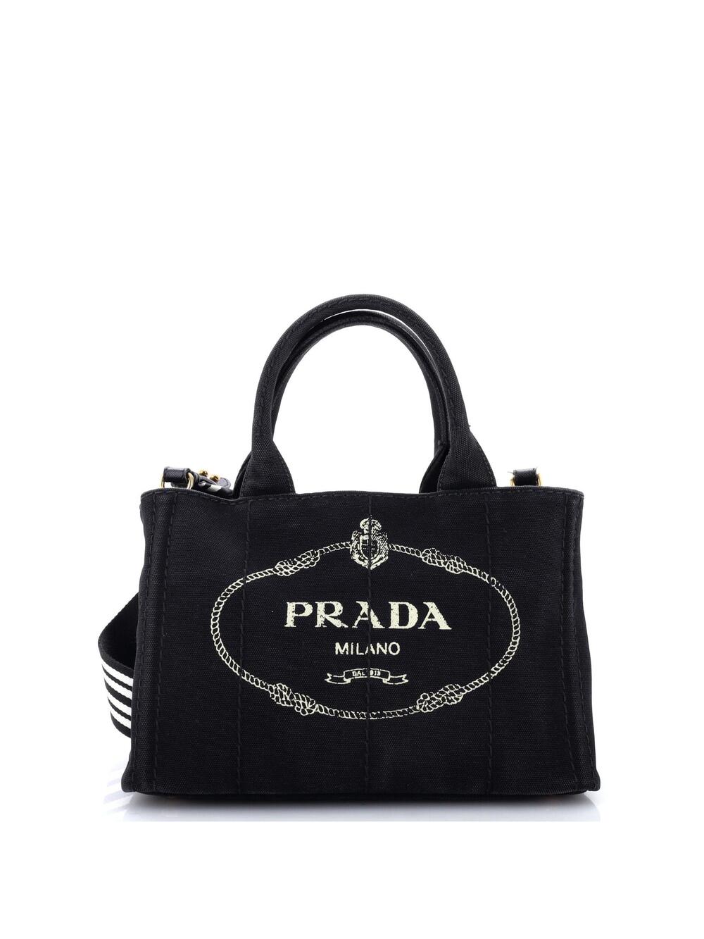 Prada Canapa Convertible Tote Canvas #285188P76B